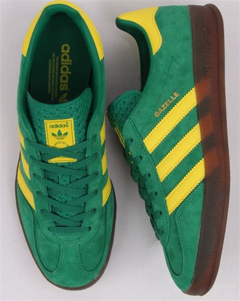 grün gelbe adidas|Adidas green leather.